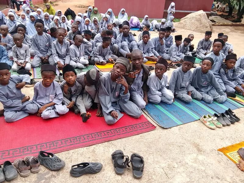 Madrasah pupils after salatul Asr