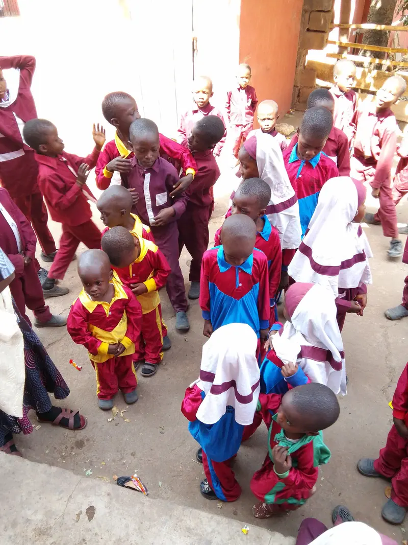 Pupils during sporting activities